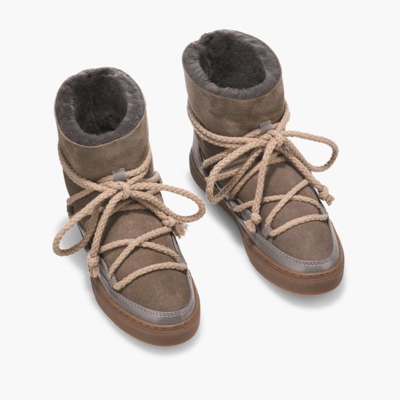 INUIKII Classic Platform Winter Boots Women Taupe Pantone Mocha Mousse Color - Picture 4 of 10